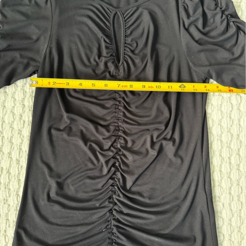 Frame Black Ruched Top - Picture 4 of 5
